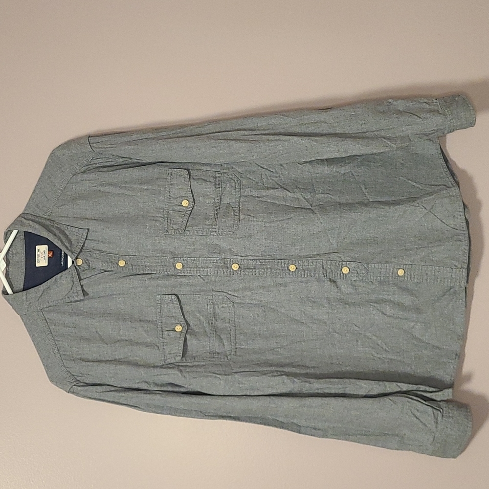 Next Shirting Laundered Shirt in Gray